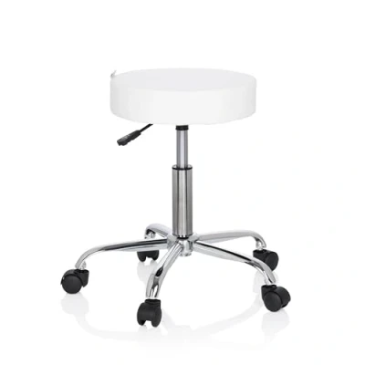 Abbildung von hjh OFFICE Arbeitshocker Drehhocker OPERATOR II Kunstleder ohne Armlehnen, drehbar