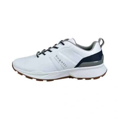 Abbildung von bugatti Herren Low Top Sneaker, Männer Halbschuhe, Wechselfußbett,Sportschuhe,Freizeitschuhe,Turnschuhe,Laufschuhe,weiß (2041),41 EU / 7 UK