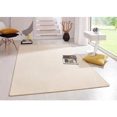 Abbildung von Hanse Home Indoor Teppich Fancy Wohnzimmerteppich einfarbig Modern Velours für Esszimmer, Wohnzimmer, Kinderzimmer, Flur, Schlafzimmer, Küche Beige, 200x280cm