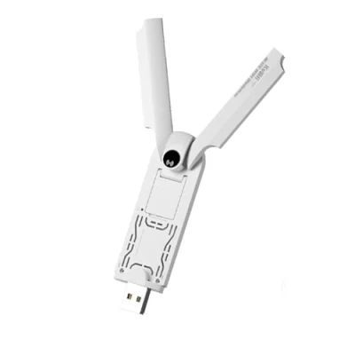 Abbildung von KuWFi USB Dongle Modem, 4G CAT4 LTE Stick bis zu 150 Mbit/s,WLAN mit SIM Slot, 2 Externe Antenne, kostengünstiges Reise WLAN, 10 drahtlose Geräte, Weiß