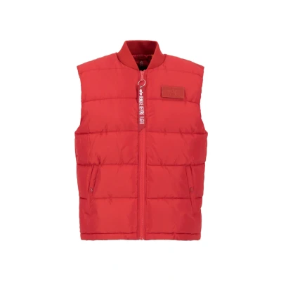 Abbildung von Alpha Industries Puffer Weste, Herren, Größe: XL, Mars red
