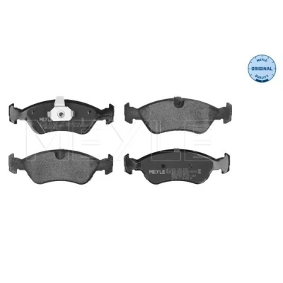 Abbildung von MEYLE 025 218 6217 Bremsbelagsatz ORIGINAL Quality Vorderachse für Verschleißwarnanzeiger vorbereitet mit Anti Quietsch Blech OPEL: Astra F CC