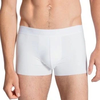 Abbildung von CALIDA Pure &amp; Style Boxershorts Herren, mit maskulinem Nadelzug, stoffüberzogenem Gummibund, atmungsaktiv, schnelltrocknend geruchshemmend