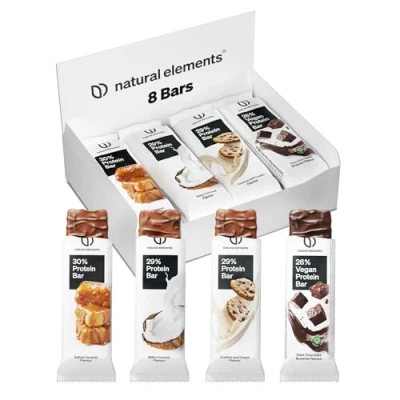 Abbildung von Proteinriegel Mixed Box verschiedene Low Sugar Eiweißriegel bis zu 13g Protein vegetarisch, ohne Palmöl in Deutschland laborgeprüft