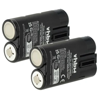 Abbildung von vhbw passend für Kodak EasyShare C300, C360, C433, C503, C530, C310, C315, Kamera Akku NiMH 2000 mAh (2,4 V)