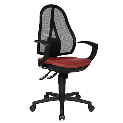 Abbildung von Topstar Bürostuhl Open Point SY inkl. Armlehnen bordeaux rot