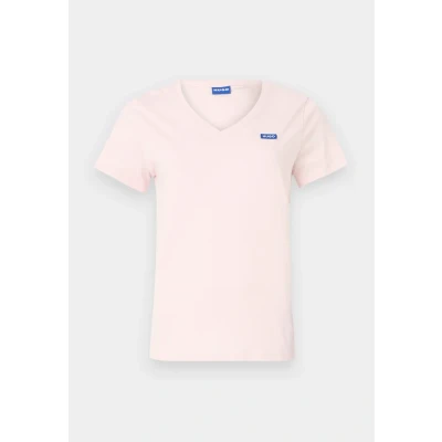 Abbildung von HUGO Classic Tshirt basic, Damen, Größe: Small, Light pink