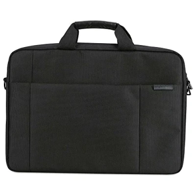 Abbildung von Acer Notebook Carry Case (geeignet für bis zu 15,6 Zoll Notebooks / Chromebooks: Universelle Schutzhülle mit Schultergurt, und polsterung, Gurt zum Befestigen an Trolley, extra Fronttasche) schwarz