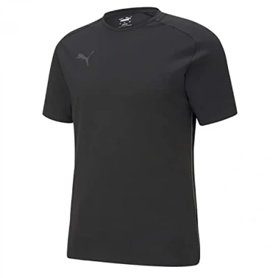 Abbildung von Puma Tshirt basic, Herren, Größe: Medium, black / asphalt