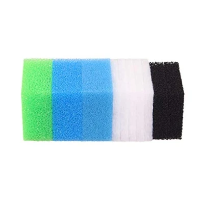 Abbildung von INGVIEE Set Kompatibel Filterschwamm für Juwel Compact/Bioflow 3.0 / M (1x Blau Fein, 1x Grob, Grün Nitrat, 2X Aktivkohleschwamm, 5X Filterwatte)