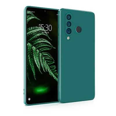 Abbildung von MyGadget Hülle für Huawei P30 Lite robuste Silikon Schutzhülle TPU Case Slim Silikonhülle Back Cover Kratzfest Handyhülle Matt Olivgrün