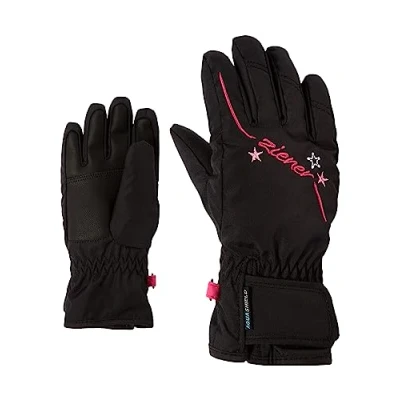 Abbildung von Ziener LULA AS Fingerhandschuh für Kinder, Größe: 3.5, Black