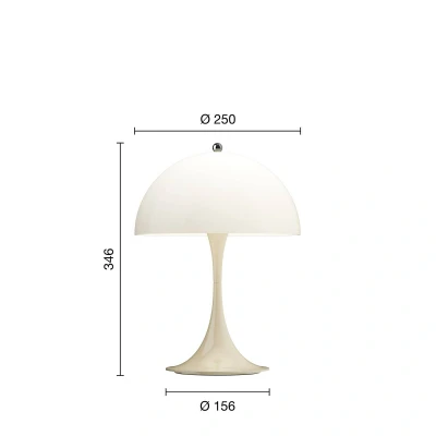 Abbildung von Louis Poulsen LED Akkulampe Panthella 250 beige IP44
