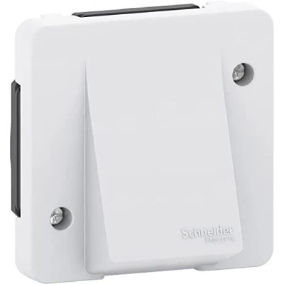 Abbildung von Schneider Electric Mureva Styl MUR37933 Kabelausgang, kompostierbar, IP55 IK08, Autoanschluss, Weiß