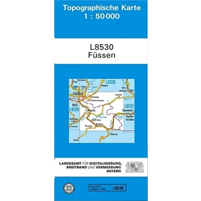 Abbildung von TK50 L8530 Füssen: Topographische Karte 1:50000 (TK50 Bayern)
