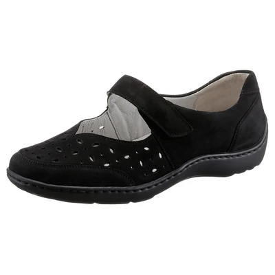 Abbildung von Waldläufer Ballerina &quot;HENNI&quot;, Klettschuh, Komfortschuh mit Perforation, H Weite