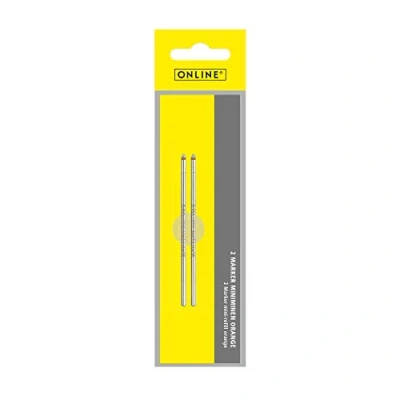 Abbildung von Online Schreibgeräte 40014/3 Miniminen für Mehrfarbschreiber und Original Kugelschreiber, Strichstärke B (Breit) Schreibfarbe Orange, 2 Stück