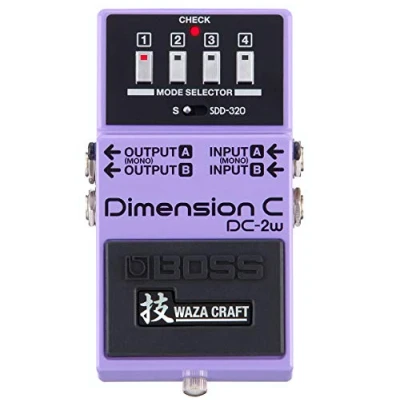 Abbildung von BOSS DC 2W WAZA Craft Dimension C Gitarrenpedal, Erlebnis mit transparentem Sound