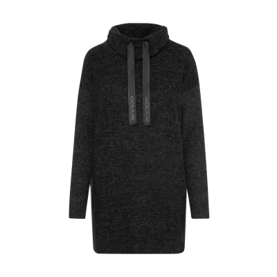 Abbildung von Soccx MIT Rollkragen Strickkleid, Damen, Größe: Large, Black melange