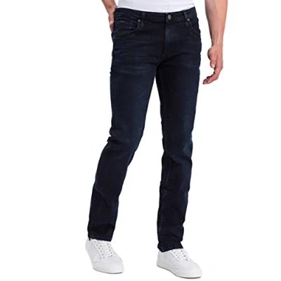 Abbildung von Cross Jeans Slim Fit, Herren, Größe: 42x32, Blue/black