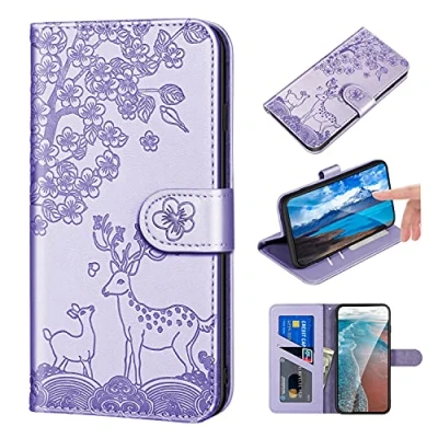 Abbildung von Bartern Handyhülle für iPhone 7 Plus/8 Plus Klappbar, Flip Phone Case,Magnetische Hülle mit Kartenfach Standfunktion Schutzhülle PU Leder Wallet Case Plus,Lila