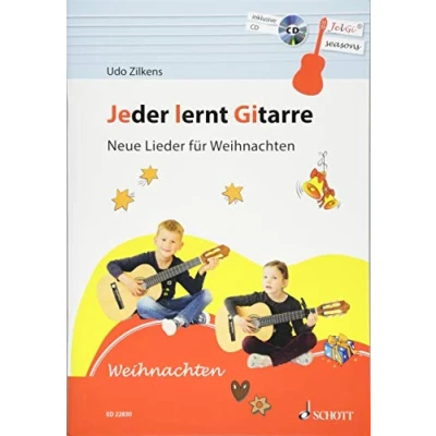 Abbildung von Jeder lernt Gitarre Neue Lieder für Weihnachten: JelGi Liederbuch allgemein bildende Schulen. Gitarre. Lehrbuch.