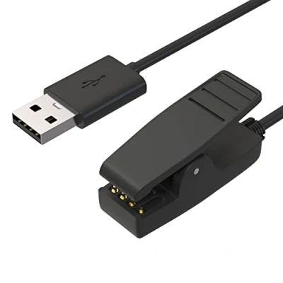 Abbildung von Ladegerät kompatibel mit Garmin Forerunner 30 35 230 235 630 645 Music 735XT Approach G10 S20 Lily Vivomove HR USB Kabel 100cm Ladekabel Ersatz für Ladeadapter Ladestation Aufladekabel Adapter