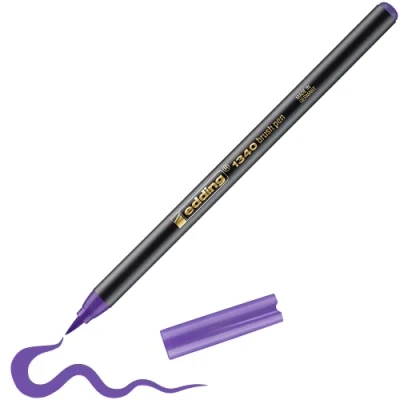 Abbildung von 10 x edding Pinselmaler 1340 Brushpen Strichstärke variabel vio