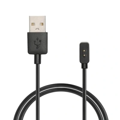 Abbildung von kwmobile USB Kabel Charger kompatibel mit Xiaomi Mi Smart Band 9 / 8 Pro/Redmi Watch 3 Active Ladekabel Ersatzkabel Fitnesstracker Aufladekabel in Schwarz
