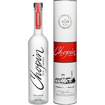 Abbildung von Wodka Chopin Rye 0,7L in der Tube Vodka 700 ml 40% Alkohol Destylarnia Geschenkidee 18+