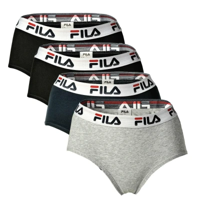 Abbildung von Fila 4 PACK Slip, Damen, Größe: 42, Schwarz/grau/marine
