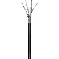 Abbildung von goobay 57197 CAT 6 Outdoor Netzwerkkabel, S/FTP (PiMF), Schwarz
