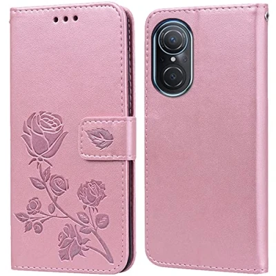 Abbildung von PKQTOP Hülle für Huawei Nova 9 SE Handyhülle,Klappbar Tasche Case,Standfunktion,Kartenfach,Silikon Bumper,Stoßfeste Schutzhülle Cover