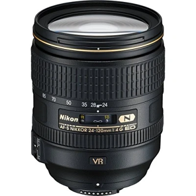 Abbildung von Nikon AF S 24 120mm 1:4G ED VR Objektiv (77 mm Filtergewinde) inkl. HB 53