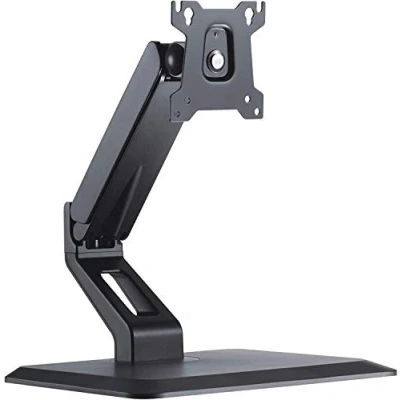 Abbildung von conecto CC50696 Schreibtisch Halterung Tisch Ständer für Monitor und Touchscreen mit 17 32 Zoll, VESA 75x75 bis 100x100, neigbar, schwenkbar, drehbar, höhenverstellbar, max. 10kg, schwarz