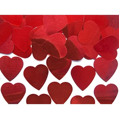 Abbildung von partydeco Streudeko, Konfetti Herzen 2,5cm 10g rot
