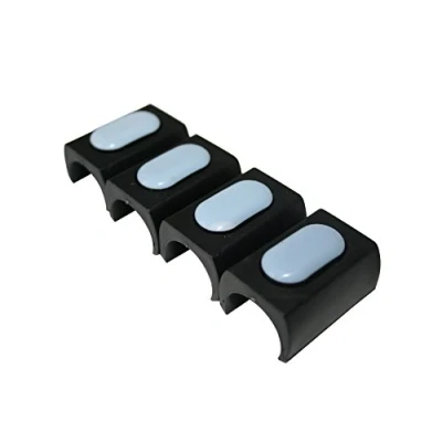 Abbildung von GleitGut Klemmgleiter für Freischwinger Teflongleiter Rundrohr 23 27,7 mm mit Zapfen PTFE Möbelgleiter Schwingstuhl