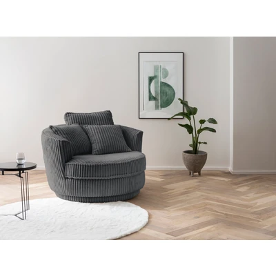 Abbildung von Leonique Drehsessel &quot;MAISIE, Lese Sessel BIG &quot;, in MEGA CORD u. Web Velours, 360 Grad drehbar