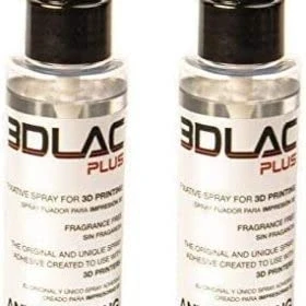 Abbildung von 2 Stück 3DLAC Plus Fixierspray Adhesive für 3D Drucker mit Doppelter Haftungskraft und Antiwarping von hoher Qualität neuer Formel, 2x 100ml