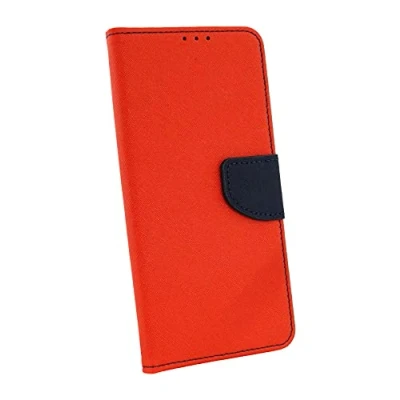 Abbildung von cofi1453® Buch Tasche Fancy kompatibel mit Samsung Galaxy M12 (M127F) Handy Hülle Etui Brieftasche Schutzhülle Standfunktion, Kartenfach Rot Blau