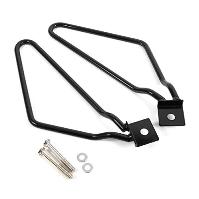 Abbildung von Harley Davidson Satteltaschenhalter Lenkerhalterung Satteltaschen Universal Schwarz 2X Motorrad Halterungen Support Für Xl883/1200 Hd1450/1584