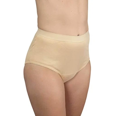 Abbildung von Hydas waschbarer Schutzslip bei Inkontinenz mit integrierter Saugeinlage, Gr. 54/56, beige