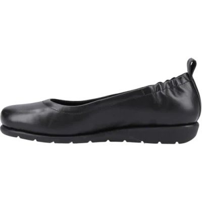 Abbildung von Hush Puppies Skylar Leder Damen Ballerinas schwarz