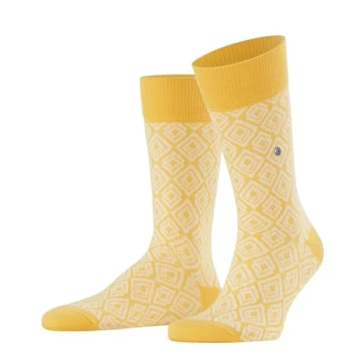 Abbildung von Burlington Herren Socken Coastal Couture M So Baumwolle gemustert 1 Paar, Gelb Mustart 1318, 40 46