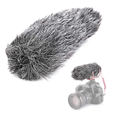 Abbildung von Mikrofon Windschutzscheibe Furry, für RODE VideoMic GO Mikrofon, Kapazitätsmikrofon, Elektretkondensatormikrofon usw.