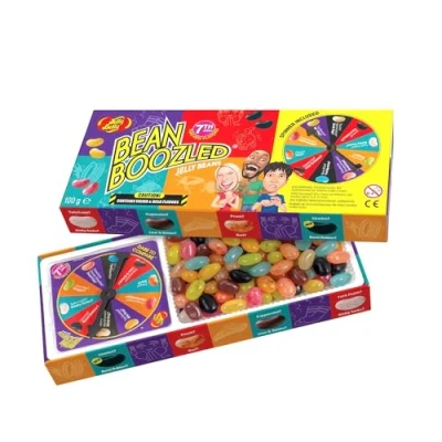 Abbildung von Jelly Belly Bean Boozled (100g) Süßigkeiten Spaß mit Glücksrad Beans eklig &amp; lecker 7. Generation Extremes Spiel für Mutige 20 klassische verrückte Sorten Party, JGA Spielabend