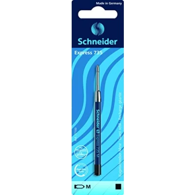Abbildung von Schneider Schreibgeräte Kugelschreibermine Express 735, dokumentenecht, M, schwarz, 1er Blisterkarte