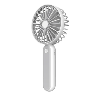 Abbildung von Platinet Taschenventilator mit Akku 4 Stunden Arbeit 3 W, wiederaufladbar 1200 mAh, Stufen weiß/grau
