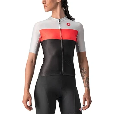 Abbildung von CASTELLI 4522057 085 AERO PRO W Jersey Sweatshirt Women&#039;s Hellschwarz/brillanter rosa SIL M
