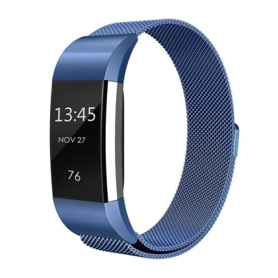 Abbildung von Fitbit Charge 2 milanaise Armband Größe: Groß Blau